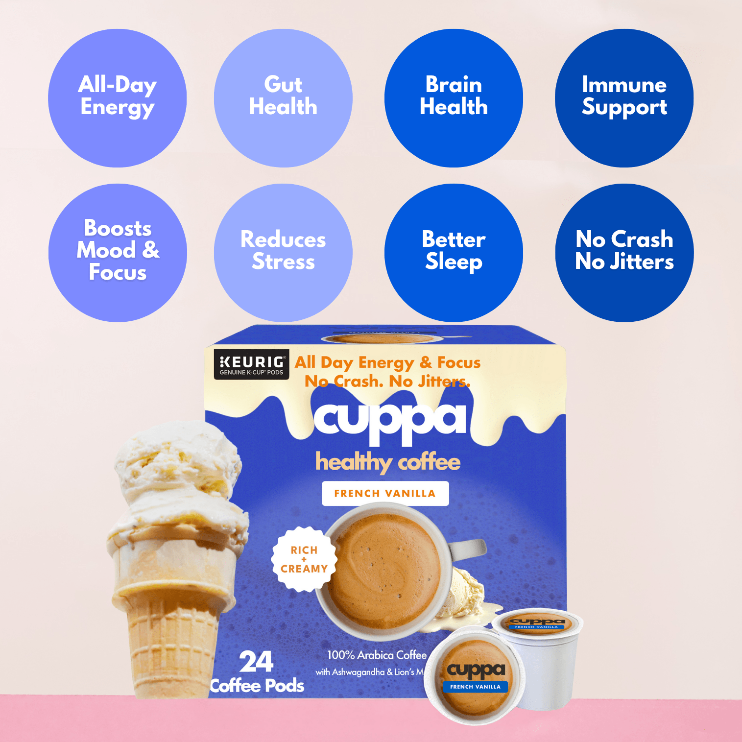 French Vanilla|K-Cup|72 servings