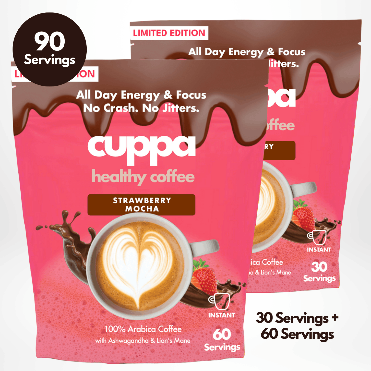 Strawberry Mocha|Instant|90 servings