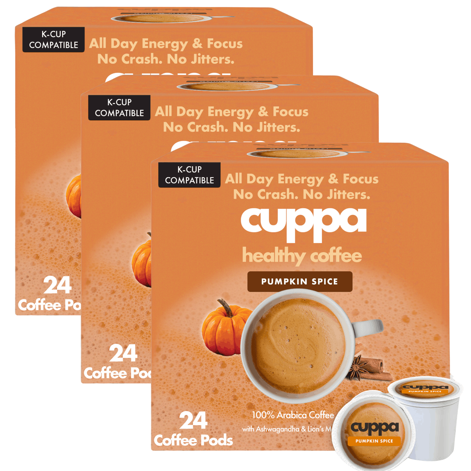 Pumpkin Spice|Pods|72 servings