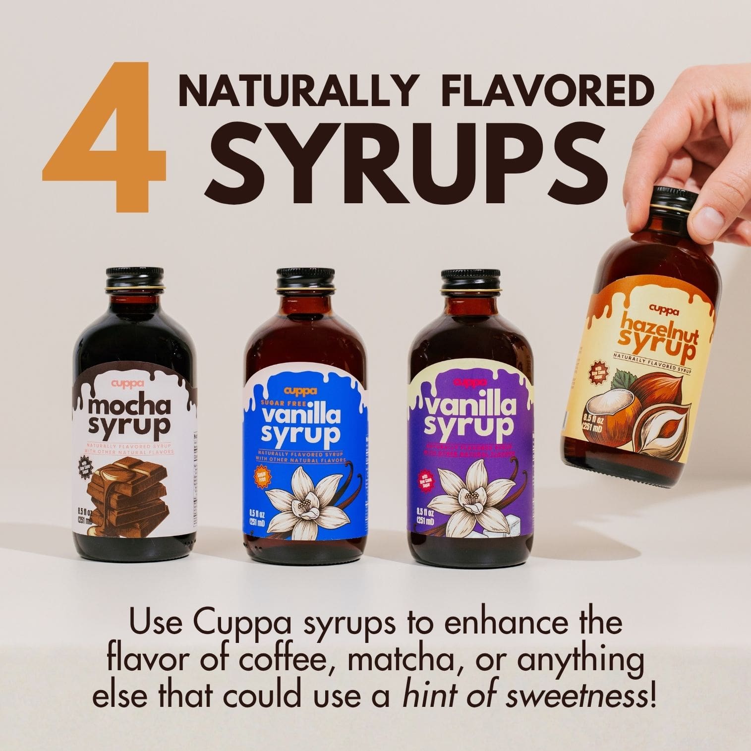 Naturally Flavored Syrup | CUPPA